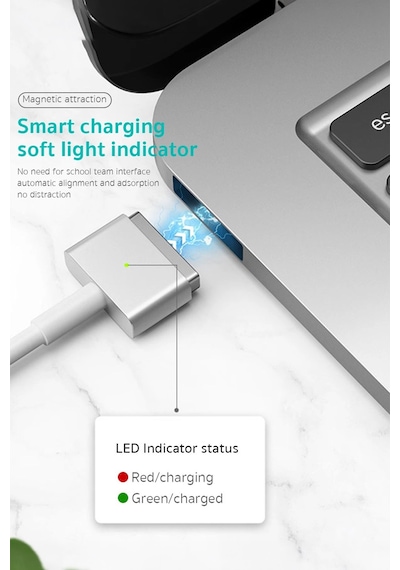 16001-m2 Type-c To Magsafe 2 Hızlı Şarj Kablosu 2 Metre