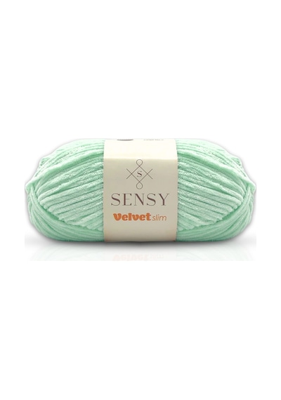 Sensy Velvet Slim El Örgü Ipi Battaniye Ipi Kazak Ipi Bebek Battaniye Ipi Kadife Ip Amigurumi Ip Mint