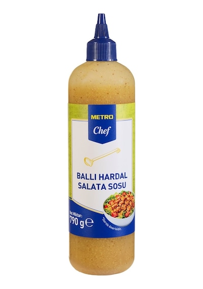 Metro Chef Ballı Hardal Salata Sosu 790 G Tavuklu Salatalar Ve Sandviçler İçin 3'li Ekonomik Tarı