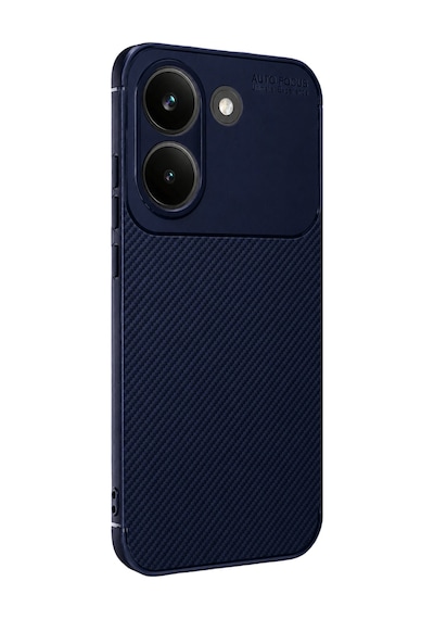Gpack Xaiomi Poco X8 Pro Kılıf Negro Karbon Desen Silikon Lacivert