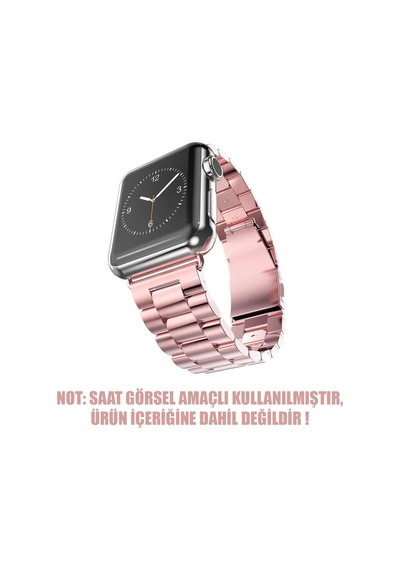 Microsonic Apple Uyumlu  Watch SE 2022 44 MM Metal Stainless Steel Kordon