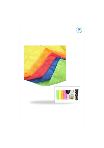 Lavanta Kokulu Mikrofiber Temizlik Bezi Cam Mobilya Mutfak Ve Ekr Çok Renkli