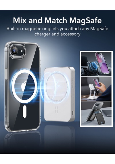 Esr Apple Uyumlu iPhone 17e Halolock Magsafe Classic Hybrid Silikon Kılıf Çok Renkli