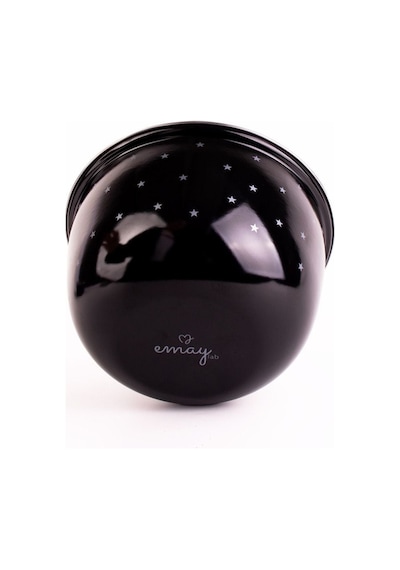 Star Emaye Yıldız Desenli Karıştırma Kabı 24cm - 4lt Ocakta-fırında Kullanılabilir Siyah - Gümüş