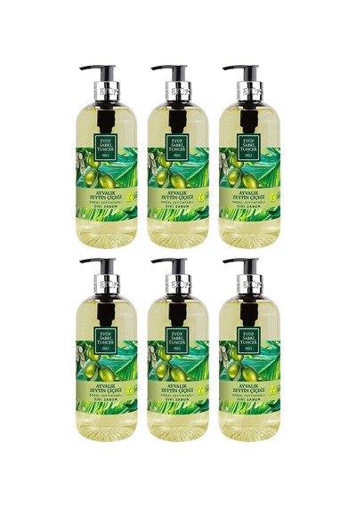 Eyüp Sabri Tuncer Doğal Zeytinyağlı Sıvı Sabun Ayvalık Zeytin Çiçeği 6 x 500 ML