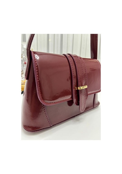 Store Mini Şık Omuz Çantası Bordo