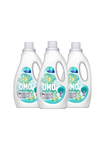 Omo Sıvı Deterjan Bio Sensitive Aloe Vera 1500 Ml X3 Diğer
