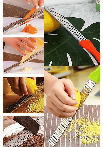 Renkli Saplı Limon Peynir Dilimleyicisi Uzun Rende Çelik Diğer
