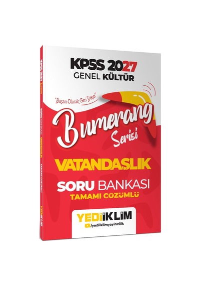 Yediiklim 2027 Kpss Genel Kültür Bumerang Serisi Tamamı Çözümlü Soru Bankası Seti 3 Kitap-170245