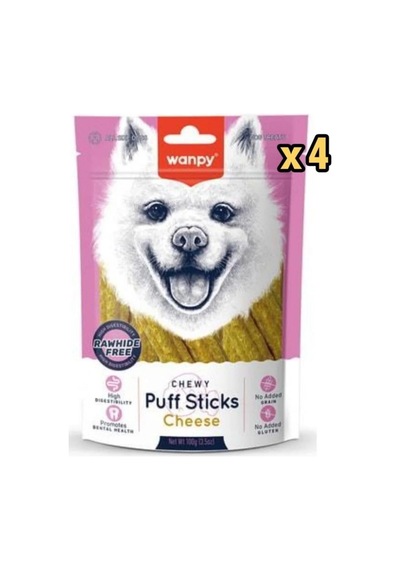 Wanpy Köpek Ödül Puff Sticks Cheese X 4