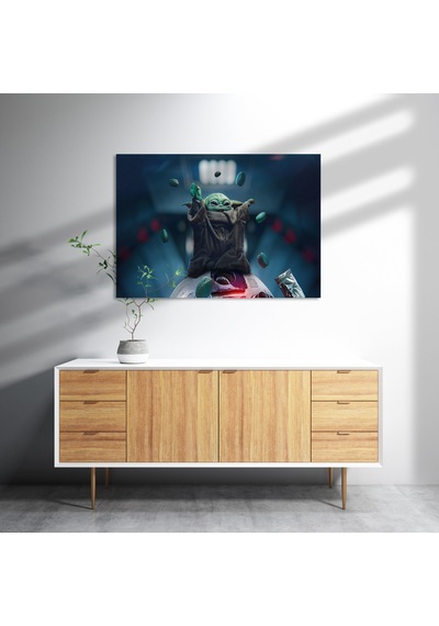 Cakasepetim Star Wars Baby Yoda The Mandalorian Ahşap Mdf Tablo