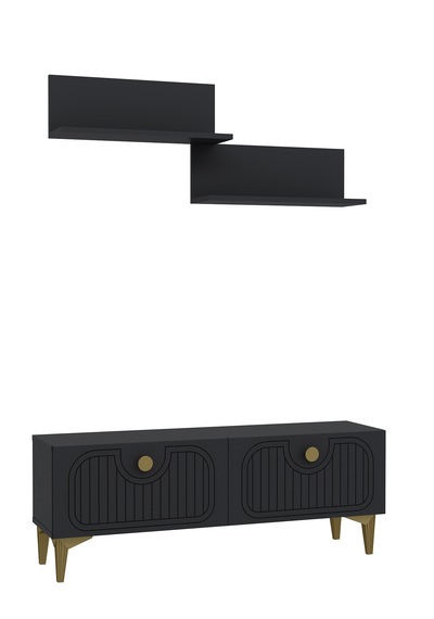 120dhdtür3ba 120 Cm Hera Lazer Desenli Raflı Tv Sehpası,ünitesi Antrasit - Altın 120dhdtür3ba 120 Cm Hera Lazer Desenli Raflı Tv Sehpası,ünitesi Antrasit - Altın