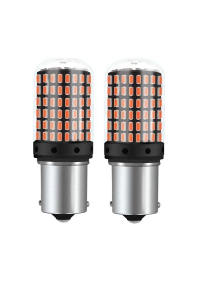 93 Tek Duy Led P21w 1156 Ba15s 144 Ledli Ultra Güçlü Kırmızı Işık 2 Adet