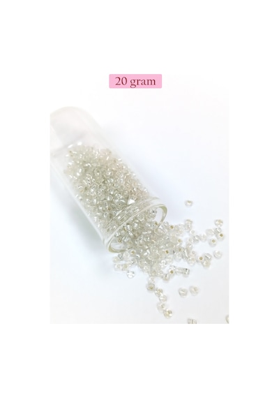 Dökme Cam Kum Boncuk 8/0 3 Mm - 4 Renk - Toplam 80 Gram - Bnc420