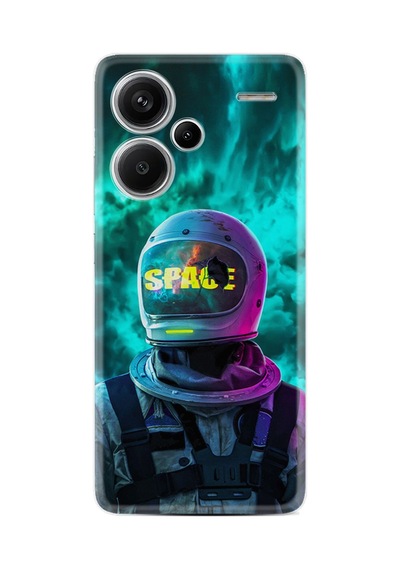 Redmi Note 13 Pro 5g Kılıf Kılıf Desenli Silikon Platinium Series Space 1814