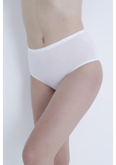 Bellızzı Bayan Geniş Kenar Bikini Külot 202 Beyaz