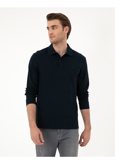 Pierre Cardin 50294438-vr033 Slim Fit Basic Erkek Sweatshirt Lacivert