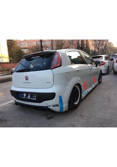 Fiat Punto Yan Marşpiyel Takımı (Plastik)
