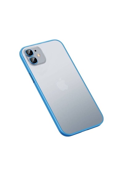 Apple Uyumlu iPhone 12 Pro Max Kılıf Zore Retro Kapak Mavi