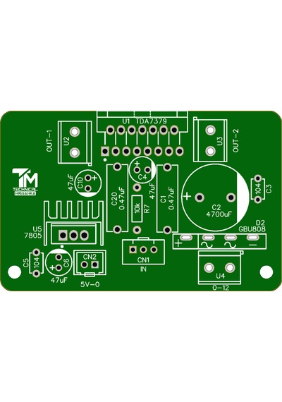 38 38 Watt Stereo Çift Kanal Amfi Devresi Tda7379