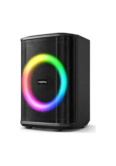 Hepu Hp-981 Partybox Bluetooth Hoparlör 6.5 Hoparlör 40w Güç Rgb Işık Tws Destekli