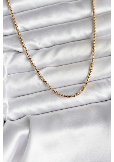 Clariss 14k Gold Renk Kaplama Zincir Model Cm Kadın Kolye Çok Renkli