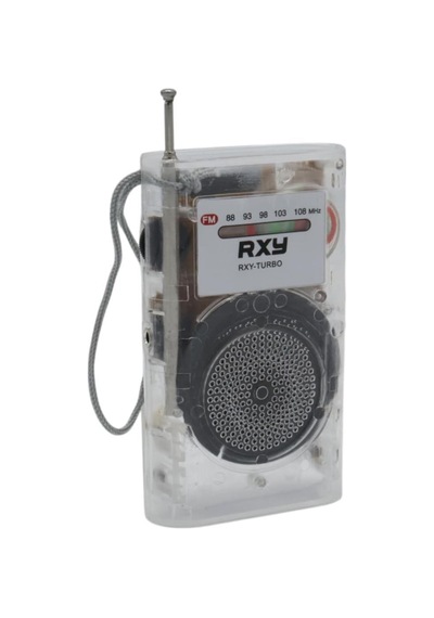 Turbo Cep Ti Pi Mi Ni Şeffaf Pi Lli Analog Fm Radyo
