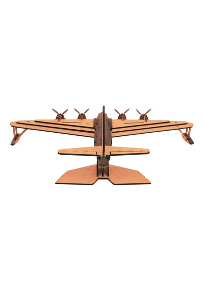 Vintage Hidroplan 3d Ahşap Maket 218 Parça Lazer Kesim Mdf Kolay Montaj Koleksiyonluk Uçak Maketi