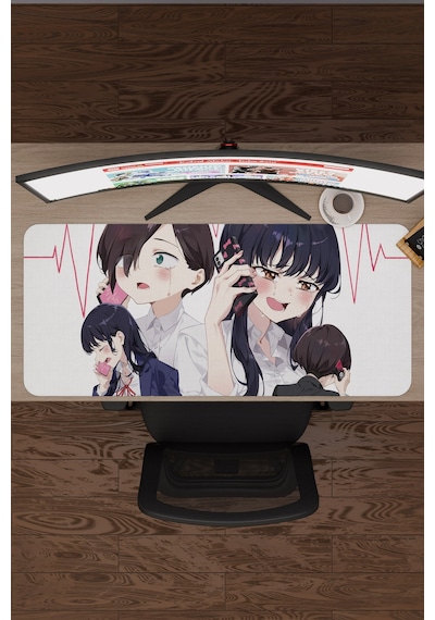 Boku No Kokoro No Yabai Yatsu Anime V5 - 90x40 Xxl Gaming Kauçuk Kaymaz Taban Mouse Pad Fare Altlığı