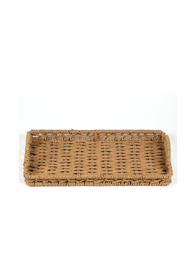 Deco Rustica Dekoratif Tepsi - Bej - 30 Cm