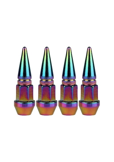Alüminyum Sivri Sibop Kapağı 4'lü Bukalemun Colormatic Sibob Kapağı 45mm