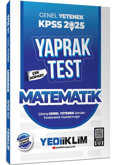 2025 Kpss Genel Yetenek Matematik Çek Kopart Yaprak Test - 655310528