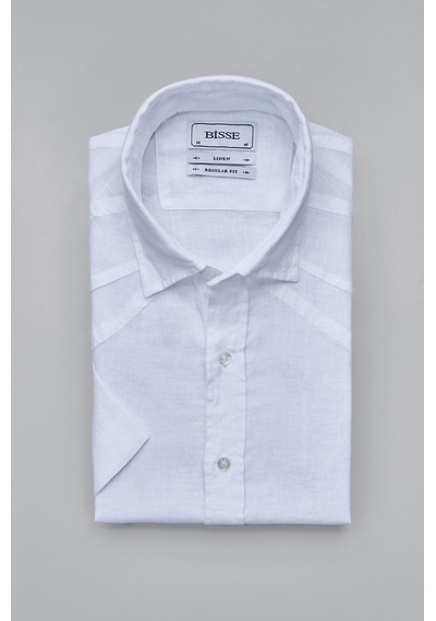 Bisse Alt Birit Yaka Regular Fit Uk Gömlek Cepsiz Beyaz Gmktna1224013 D01 Beyaz