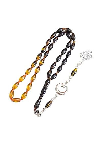 Ufak - Küçük Boy Ateş Kehribar Tesbih Lt1439 Çok Renkli