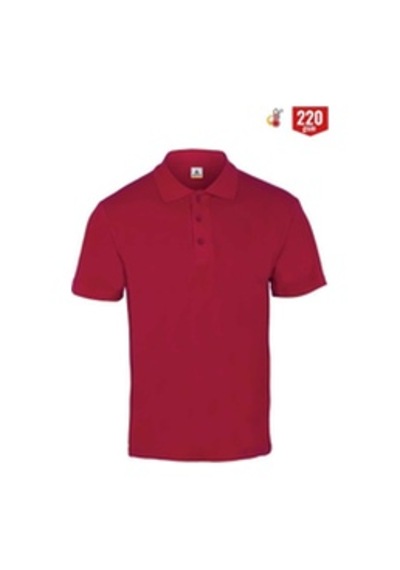 Myform 8103 Comfort Polo Yaka Pıque T-shirt- Bordo Çok Renkli