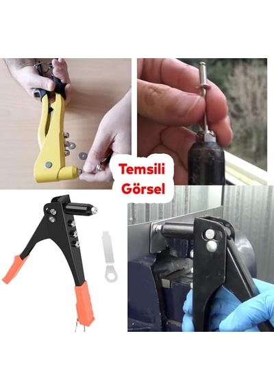 Tr 24 Cm Profesyonel Pop Perçin Tabancası Çelik Gövdeli El Tipi Perçin Makinesi, Dayanıklı Ve Ergonomik Perç