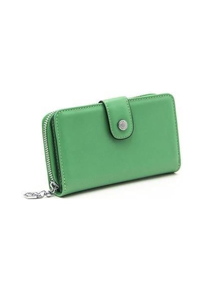 Silver Polo Sp882 Kadın Cüzdan & Kartlık Düz Çimen Yeşili-çimen Yeşili
