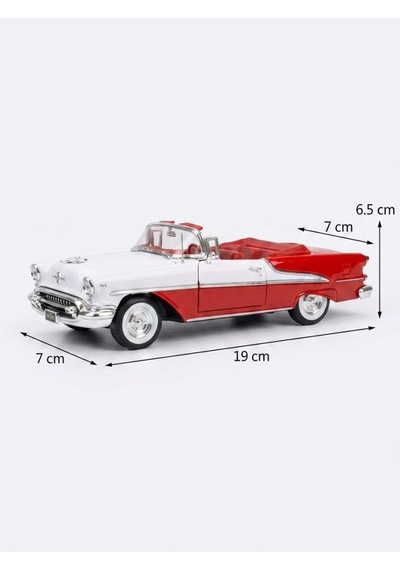 Welly 1:24 Ölçekli Lisanslı Orjinal 1955 Oldsmobile Super 88 Kapıları Açılabilir Model Oyuncak Araba