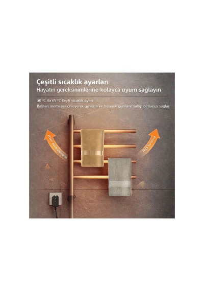 Elektrikli Havlupan 45x55x90 Cm 80 Watt Siyah