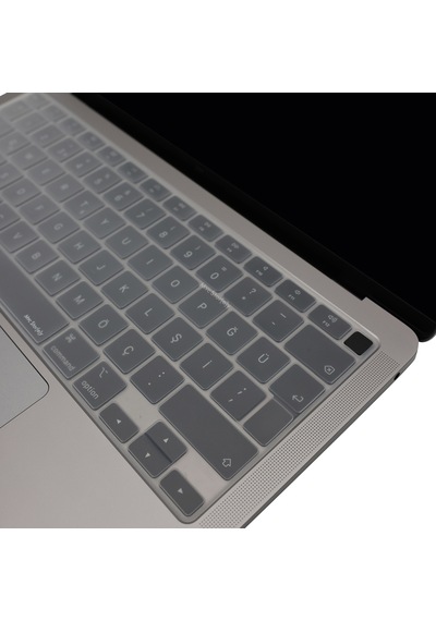 Apple Uyumlu MacBook Air M1 13.3inç Klavye Koruyucu Touchıd'li Us-abd İngilizce A2179 A2337 İle Şeffaf