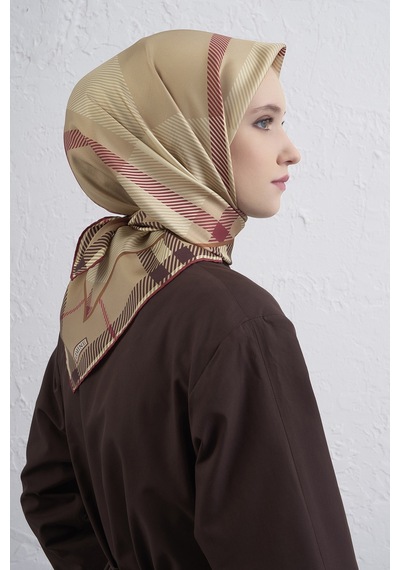 Armine Sura İpek Eşarp -2025/2026 -9418 Gold