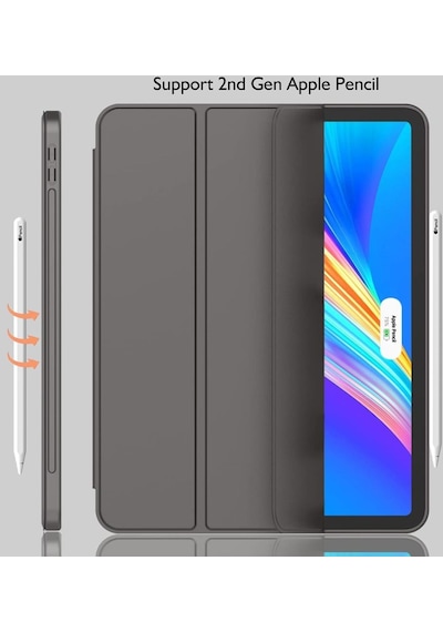 Apple Uyumlu iPad, Pro 11 1. Nesil 2018 Kılıf Kalem Bölmeli Smart Case A1