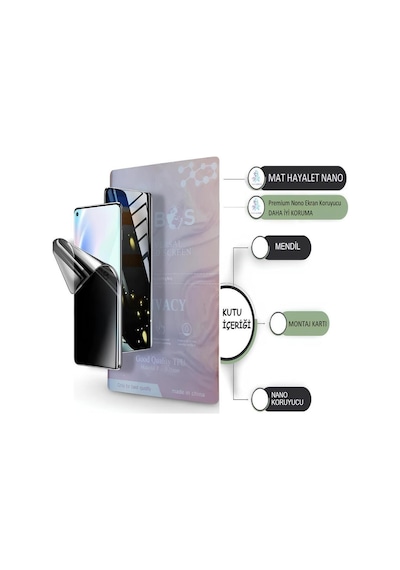 Meızu 18 Pro Nano Ekran Koruyucu Ultra İnce Esnek - Mat Hayalet Umbos