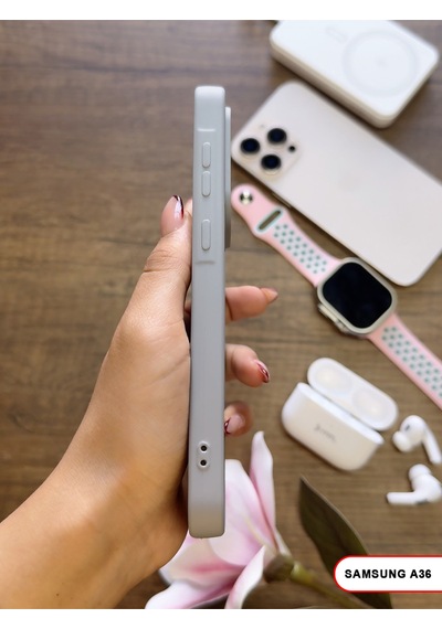 Samsung Galaxy A36 Uyumlu Kamera Korumalı Darbeye Dayanıklı Renk Atmayan Keep Silikon Kılıf Gri