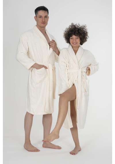 Varol Bukle Gramajlı Bambu Unisex Bornoz Krem-s/m Krem