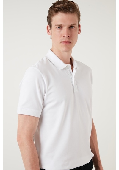 Exxe Erkek Polo Ex601-Beyaz