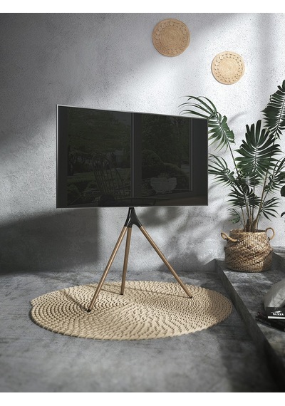 Şövalye Tipi Tv Standı 45-65 Inç Ahşap & Metal 180 Döner 32 Kg Taşıma Kapasiteli
