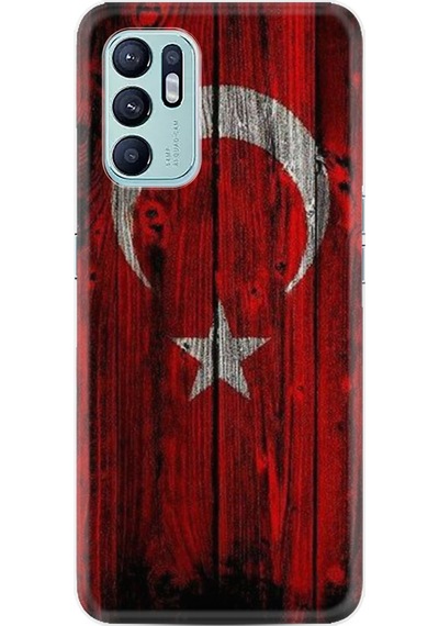 Oppo Reno 6 Kılıf Resimli Desenli Baskılı Silikon Siyah Şerit Mermer 1317