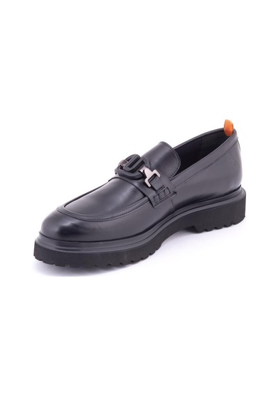 Marcomen19578 Erkek Hakiki Deri Loafer Ayakkabı Siyah