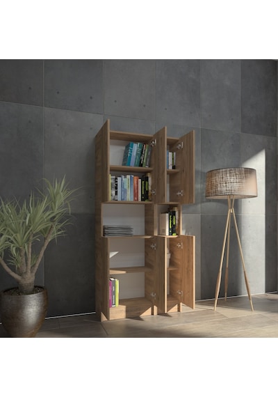 Kuta Flat85 Kitaplık 6 Kapaklı Kütüphane (487094274)
